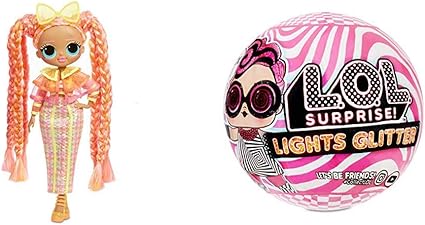 lol surprise lights glitter doll with 8 surprises