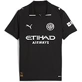 Manchester City FC Kids 2025/26 Away Soccer Jersey - Black