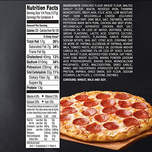 Red Baron Brick Oven Pepperoni Pizza, 17.89 oz (frozen)