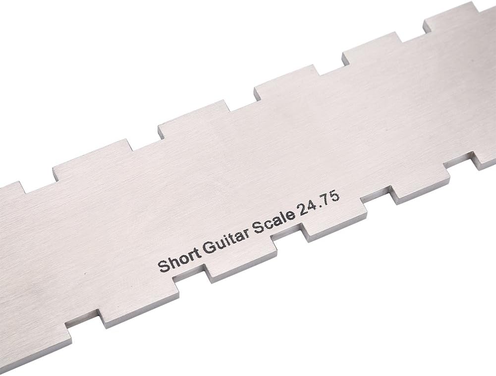 Guitar Notched Straight Edge, Stainless Steel Neck Levelling Tool for Fretboard and Frets Straightness Check by Dilwe - Image 5