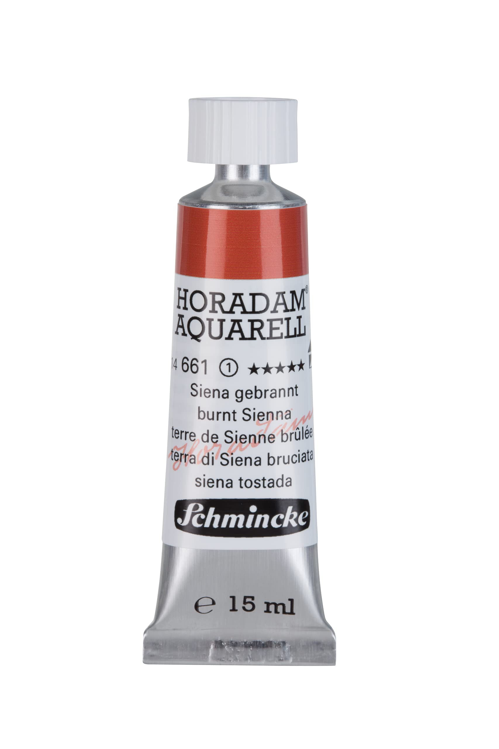 Schmincke - HORADAM® AQUARELL - finest artists' watercolours, 661 Burnt Sienna, 14 661 006, 15 ml tube — image 1