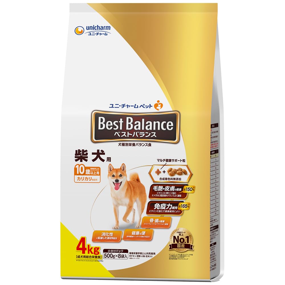 ベストバランス ドッグフード カリカリ仕立て 柴犬用 10歳以上用 4キログラム (x 1)商品画像