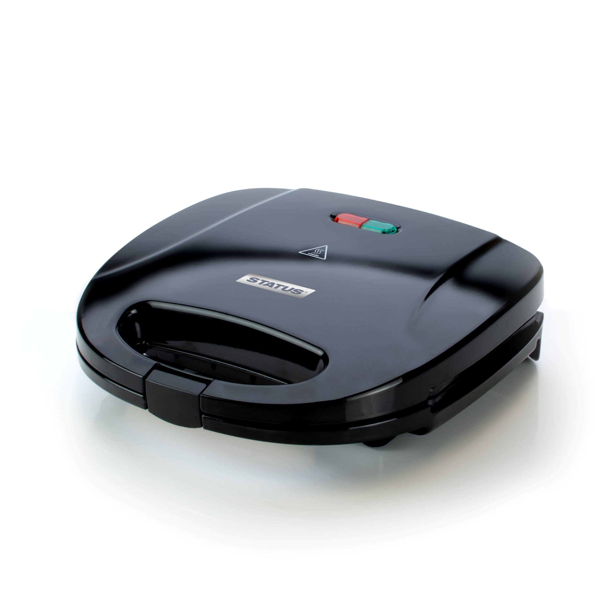 STATUS Rockford 2 Slice Sandwich Toaster, Non-Stick Sandwich Maker, 750W Black, ROCKFORDST1PKB4