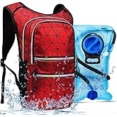 CITCAR Hydration Pack, Water Backpack with 3L Hydration Bladder Lightweight Insulation, Festival Essential, Rave Hydration Backpack, Hydropack Backpack for Rave, Hiking, Biking, Festival Gear