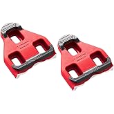 LOOK Cycle Cycling Cleats, Delta Indoor/Fitness Cleats, Anti-Slip Surface Compatible with Standard Look Delta Style (Not Keo) Pedals Black, Red