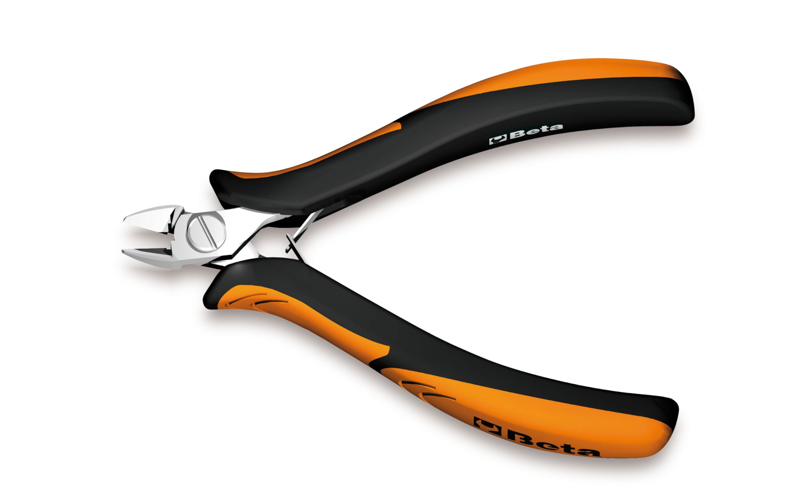 Beta 11840102 Model 1184 BM/2 Diagonal Flush Cutting Nippers, Rounded Tips, Bi-material Handles, 130mm