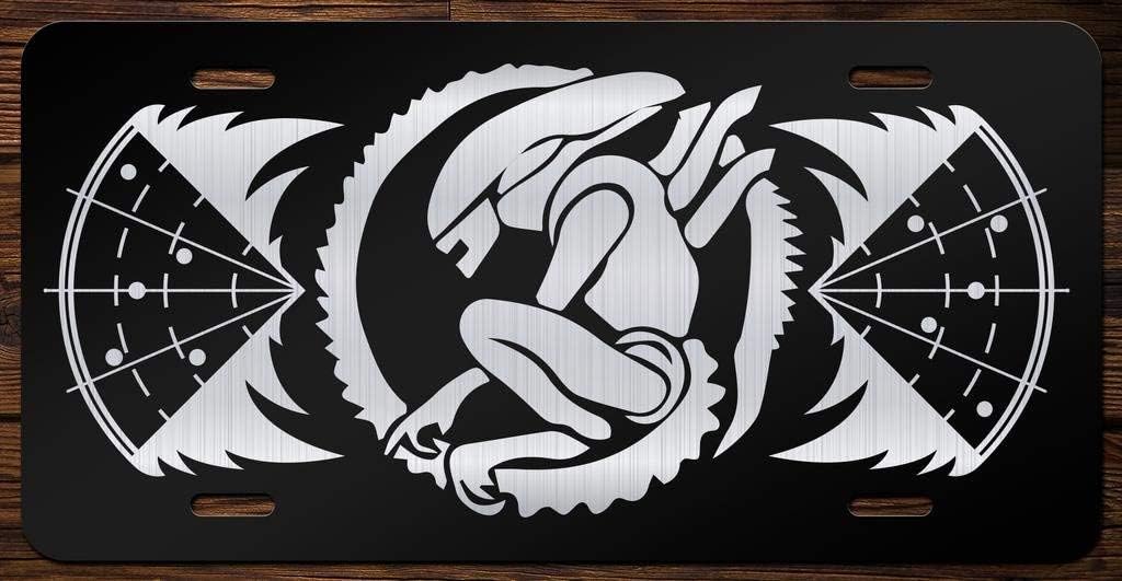Yaoqin88 Xenomorph Alien Predator Vanity Front License Plate Tag Aluminum License Plate,Men/Women/Boy/Girls Car- 6" x 12" inch