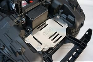 RAIDENRACING Stainless Steel Front Battery Holder ESC Mount with Strap for Traxxas TRX-4 TRX4 G500