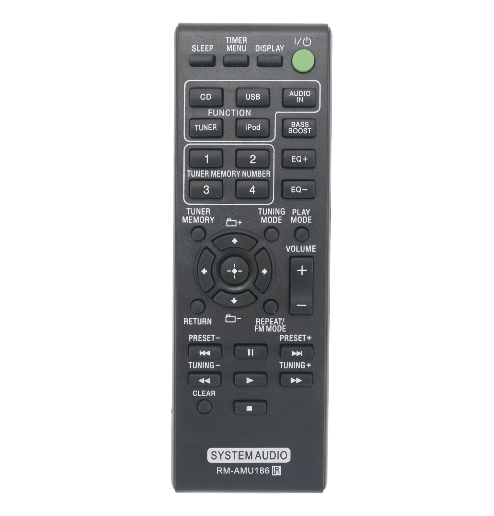 AULCMEET RM-AMU186 Replacement Remote Control Compatible with Sony CD/Tuner Micro Hi-Fi System EC9191P/EC919IP/HCD-EC719IP /EC719IP