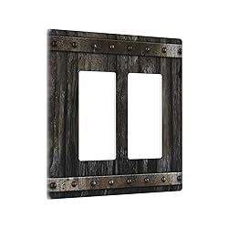 Rustic Country Barn Door Double Rocker Light Switch