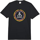 Atari Vintage Distressed Circle Fuji Logo Video Game Comfort Colors Adult Heavyweight T-Shirt