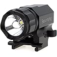 SecurityIng LED Tactical Strobe Gun Flashlight 2-Mode 600LM Pistol Handgun Torch Light with Quick Release Weaver Mount for Hiking, Camping, Hunting and Other Indoor/Outdoor Activities