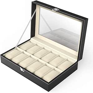 CRITIRON Caja para Relojes con Cerradura, Caja Joyero ...