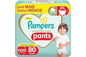 Fralda Pampers Premium Care Pants Tamanho XXXG 80 Unidades