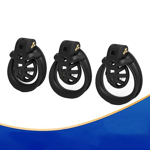 Crysore Flat Chastity Cage with Metal/Silicone Catheter 3D Nylon