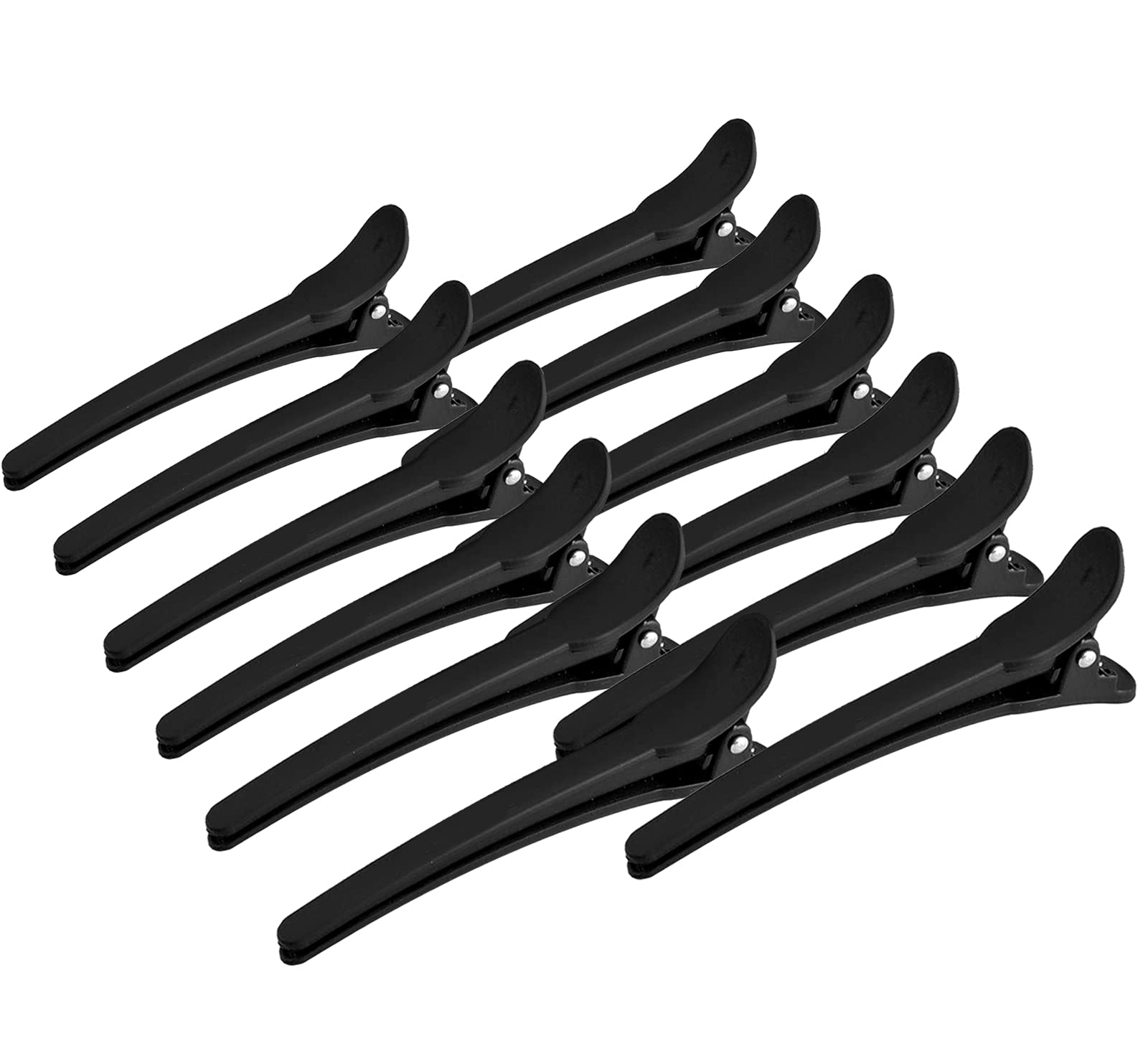 OWill 12 pack Hair Clips for Styling and Sectioning,Non Slip Professional Hair Clips, No Trace Plastic Hairdresser Clips for Thick and Thin Hair Professional Salon