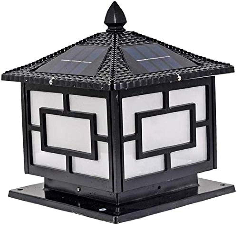 Solar decorativo LED ahorro de energía vidrio engrosado villa puerta