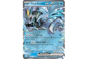 POKÉMON Pokemon - Black Kyurem ex 049/191 - Surging Sparks – Double Rare – Foil Single Card