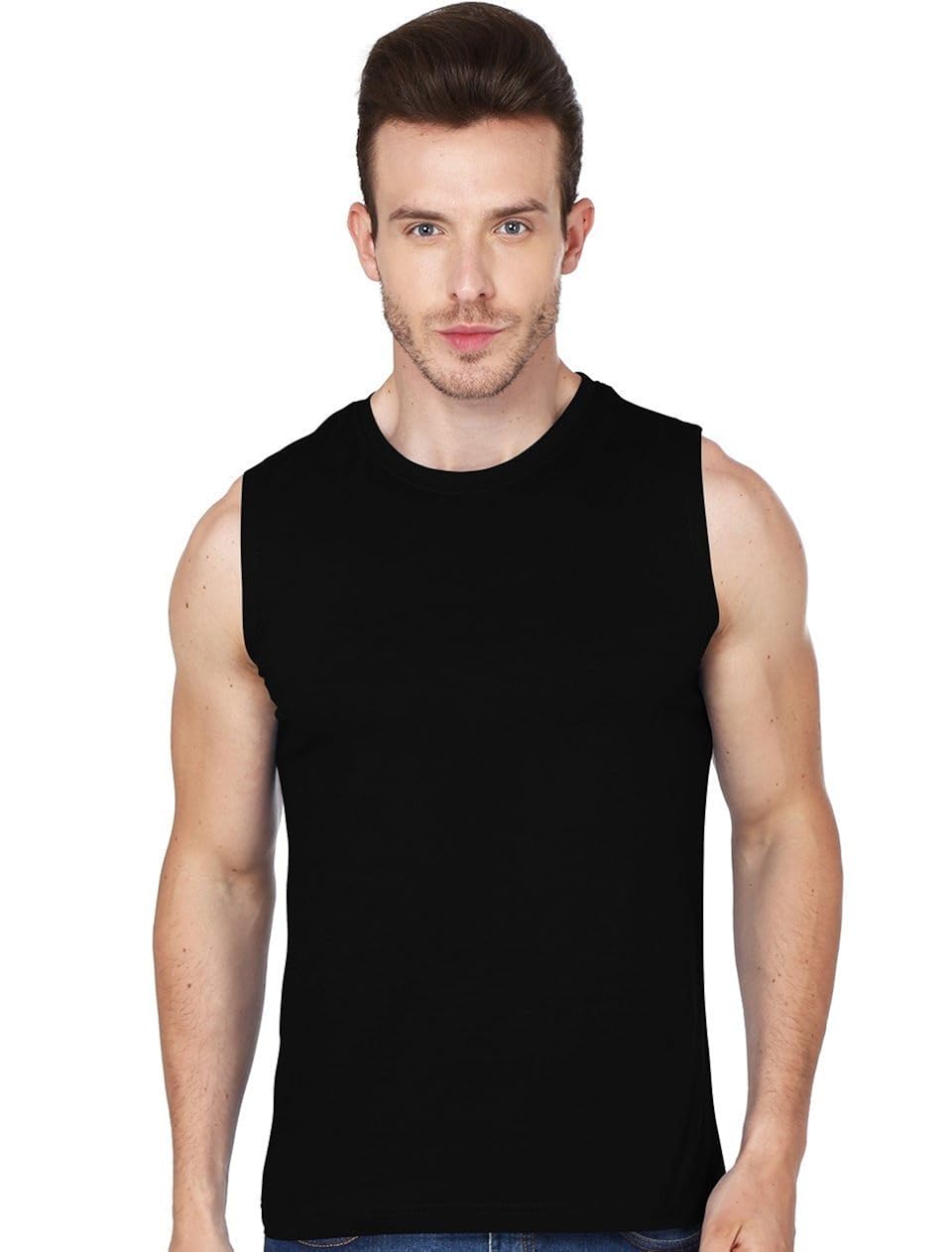 crazy prints mens sleeveless t shirt