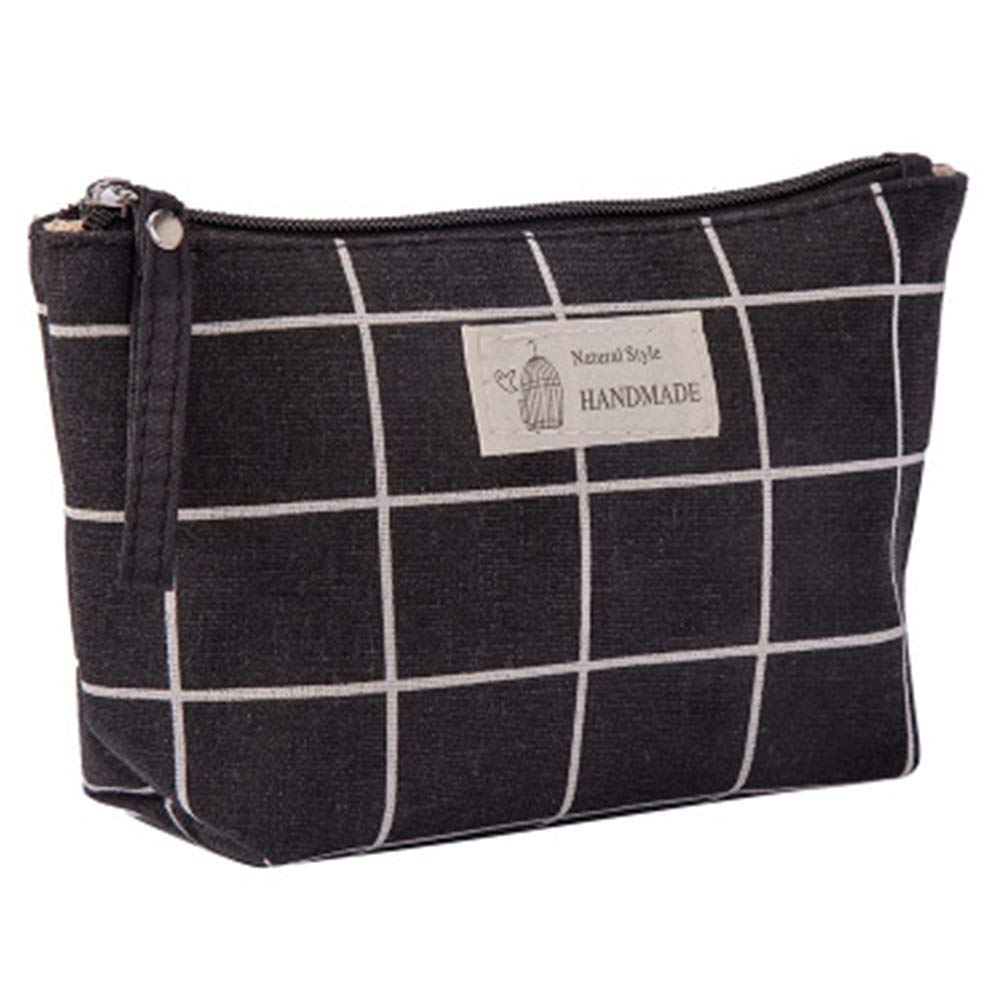 Kimoli Womens and Girls Funny Canvas Makeup Bag Roomy Cosmetic Bag Pouch Purse Handbag with Zipper