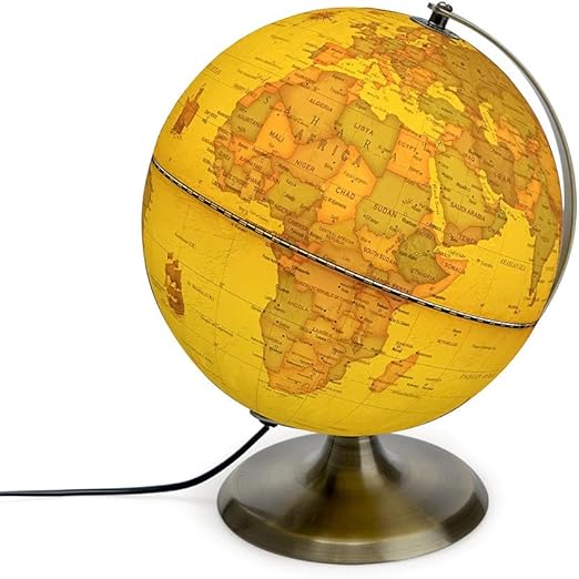 Material Escolar Balvi Globo Terraqueo Con Luz Antique Globe Giratorio Metal 23cm Oficina Y Papeleria Terenowiec Com
