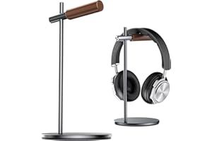 Oak Headphone Stand, Wood Headset Stand for Desk, Universal Holder for Airpods max, Bose, Beats, Gaming, Apple Vision Pro, VR