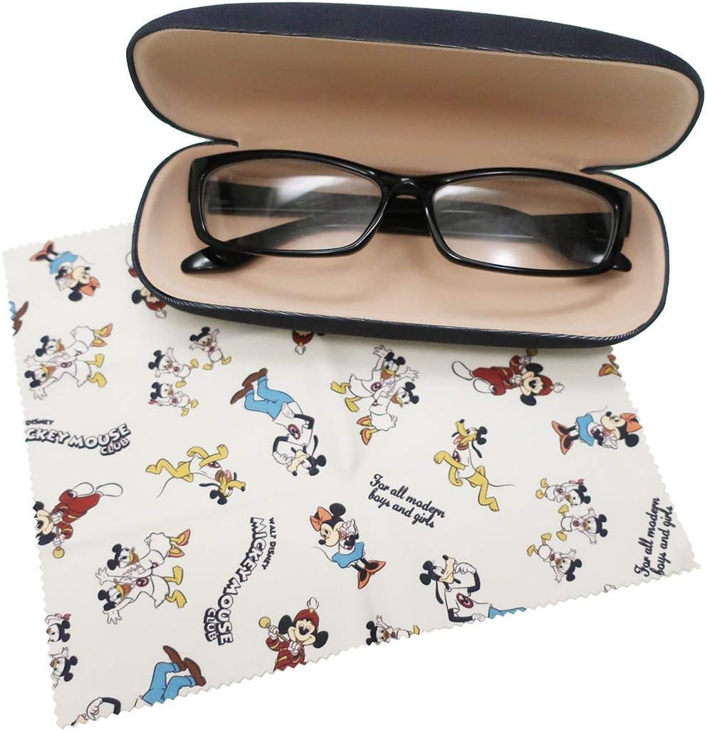 Amazon Co Jp ディズニー ミッキー メガネケース フェイス メガネ入れ グッズクロス付き おもちゃ