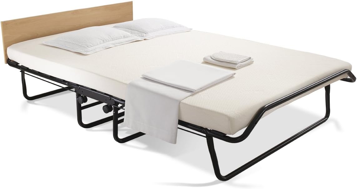 JAYBE Impression Double Folding Bed with Memory Foam Mattress, Auto