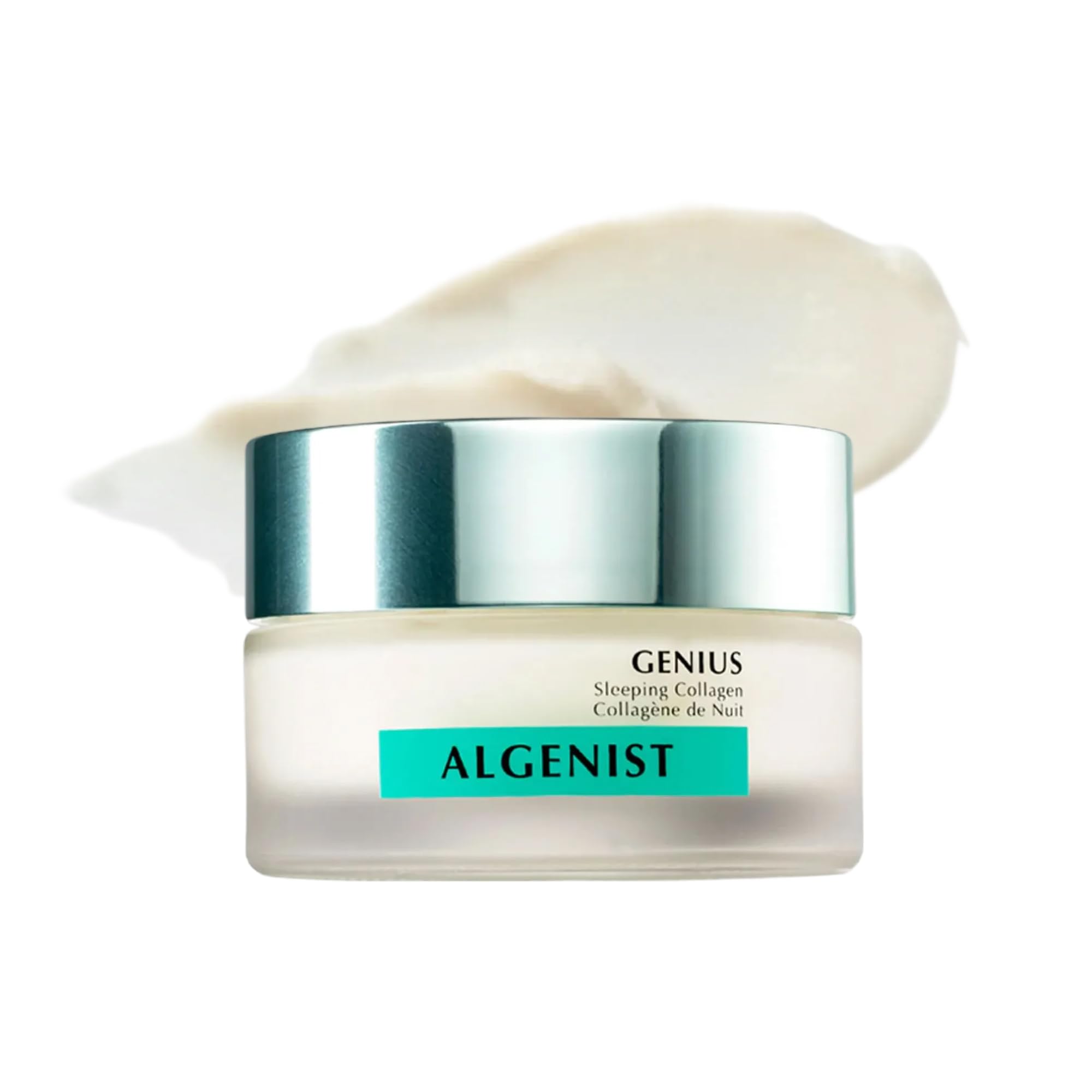 Algenist GENIUS Sleeping Collagen - Vegan Collagen Night Cream with Ceramides for Smooth, Glowing Skin - Non-Comedogenic & Hypoallergenic Skincare (60ml / 2oz)