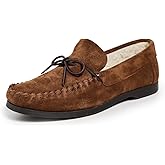 Manebi Men's Fleece Lined Moccasin Slippers