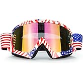 JAMIEWIN Motocross Motorcycle Goggles Riding Glasses Dirt Bike ATV Downhill goggles Mx Goggle Glasses for Youth Kids Men Women(C61)