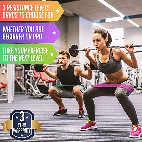 Hip Bands for Legs and Butt Fabric Booty Bands for Exercise Resistance Glute Band Circle Workout Loops Squat Resistant Women Stretch Exercise Loop Thigh Cloth Trainer Best Thick Excersize Men Resisten