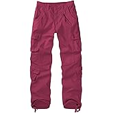 XNMAYA Women's Cargo Pants Quick Dry Casual Military Army Camo Combat Work Casual Pants with Pockets