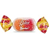 Sperlari Candies Gran Duetto Orange, Peach &amp; Raspberry Italian Fruit Nectar Jelly Candy - Gluten Free, No Artificial Coloring, Individually Wrapped Gummy Candy - Fruit Gummies Made In Italy 1 KG Bag