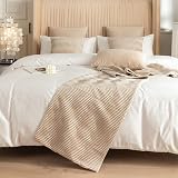 GOFOHIMI Beige Bed Runner & Cushion Cover Set, 45x210cm Jacquard view 3