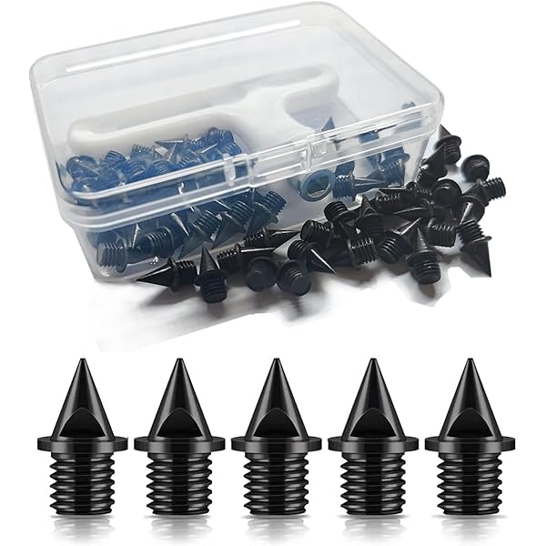 Golf Shoe Spikes Replacements PATIKIL 1/4 Inch Steel Track Spikes