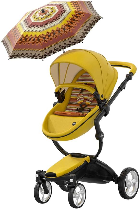 Mima xari Pushchair Limited Edition Yellow Complete Package 9 Piece Bundle