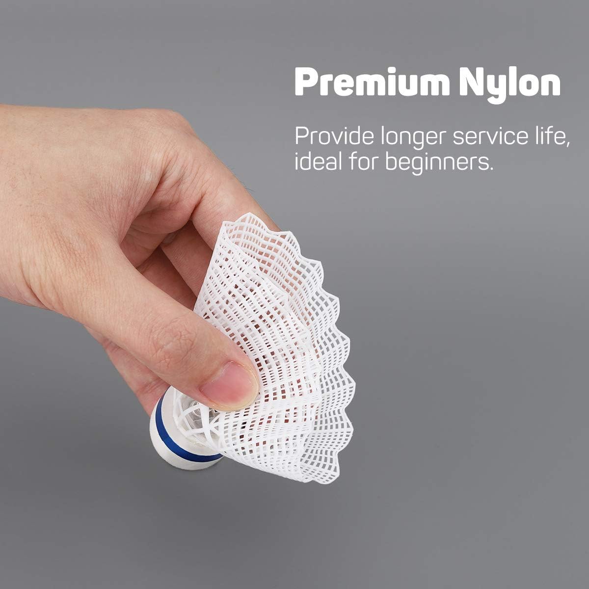 MoKo LED Badminton Shuttlecocks 6 Pack, Sports Nylon Outdoor Shuttlecocks Led Badmitton Set Lighting Badminton Birdies Glow Shuttlecock Glow Lighting Badminton Sets for Yard Game - White : Sports & Outdoors