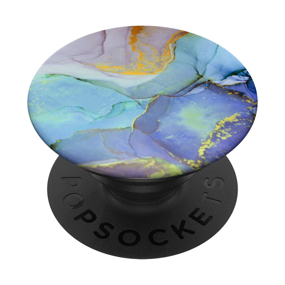 Blue and Purple Abstract Art PopSockets PopGrip: Swappable Grip for Phones & Tablets