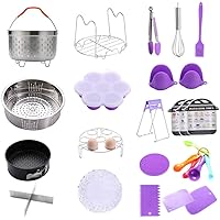 Geezo Pressure Cooker Pot Accessories 121 Pieces Pressure Cooker Accessories Kit for 5/6/8qt Electric Pot Air Fryer,Non…
