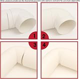 Fantronix 100mm x 350mm Rigid Plastic Duct Tube Round Vent Pipe view 4