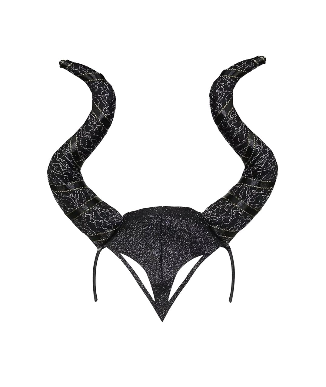 RockParty Evil Witch Women Halloween Gothic Horn Headband Black Foam Filled Cosplay Fancy Dress Accessory for Costume & Party