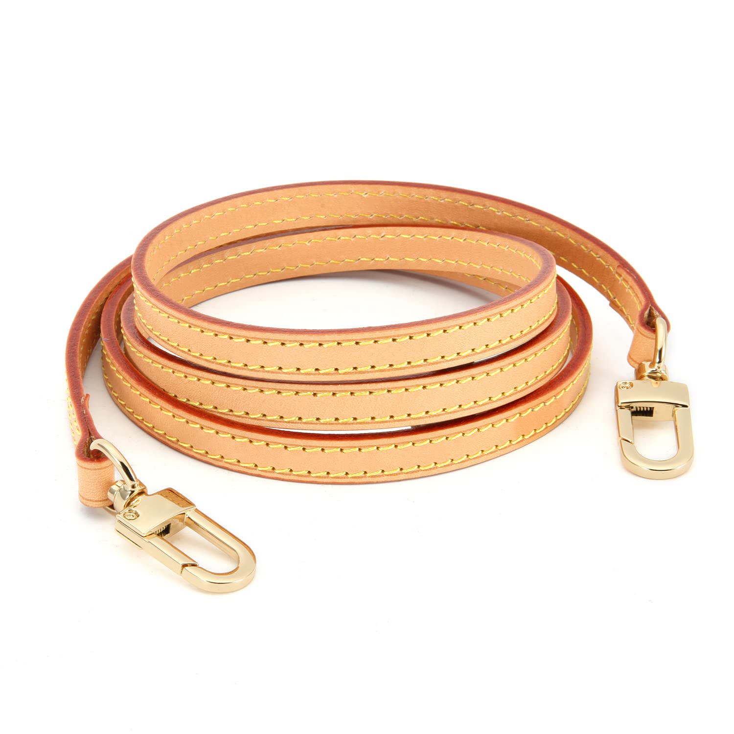 Senral Long Vachetta Leather Strap 100/110/120/130/140cm Narrow Cross Body Strap for Small Size Bags Pochette Mini NM Eva Favorite PM MM