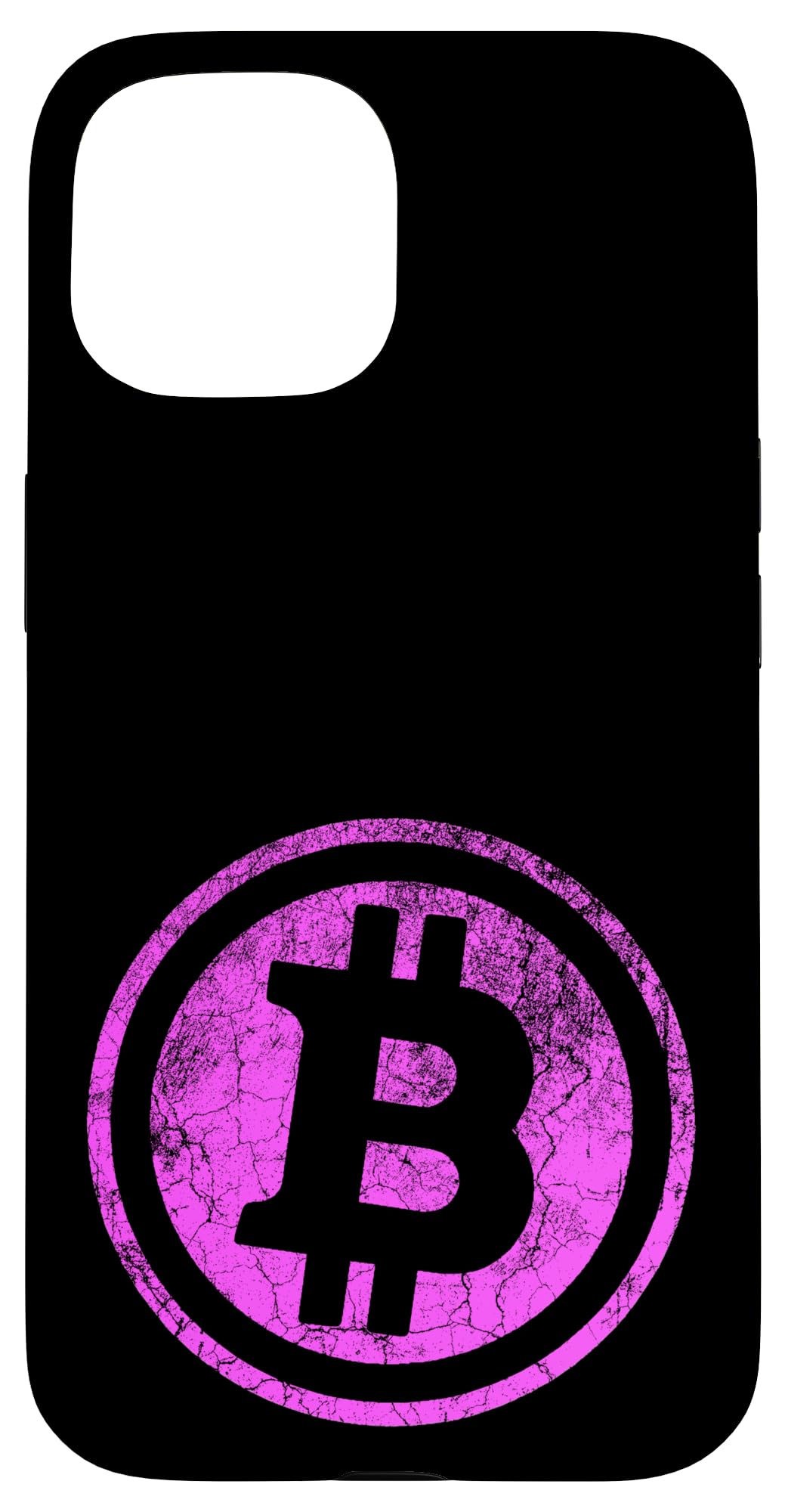 iPhone 15 Pink Magenta Bitcoin Crypto Classic Case