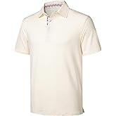 EOUOSS Golf Polo Shirts for Men Short Sleeve Moisture Wicking Dry Fit Performance Designed Collared Solid Casual Polo Shirt