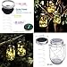 SmilingTown Mason Jar Lid Solar String Lights, Warm White 6 Pack 20 LED Waterproof Hanging Fairy Starry Lighting for Regular Mouth Jars Patio Wedding Lantern Table Decor (Warm White)