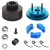 ShareGoo RC 14T Clutch Bell Shoes Bearings Gear Flywheel Assembly Kit Springs Cone Engine Nut Compatible with HPI HSP Traxxas Axial Himoto 1/8 RC 21-28cxp Nitro Engine Car