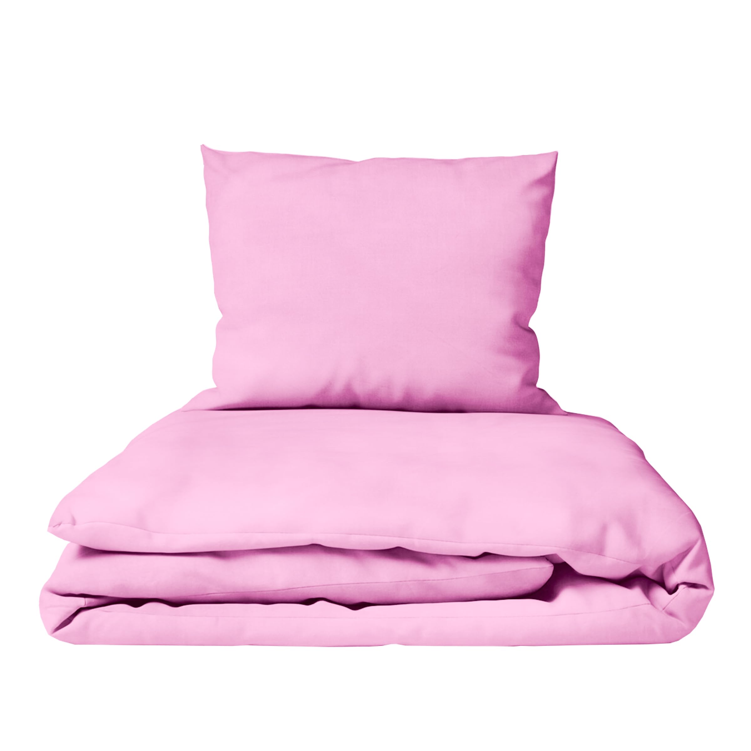 Baby Comfort 2 Piece Children Quilt Duvet & Pillow Set 80x70 cm 12M+ (Pink)