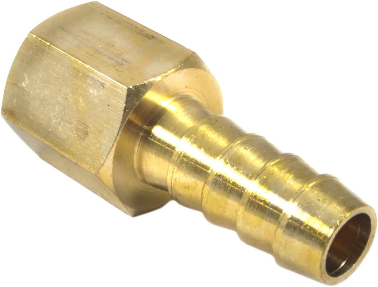 Forney 75358 Brass Fitting, Barbed Hose End, 1/4Inch Barbed Hose End