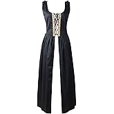 Reminisce Boutique Renaissance Medieval Pirate Peasant Costume Irish Over Dress Fitted Bodice